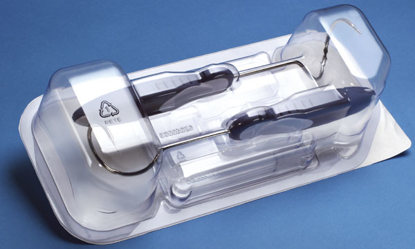 By orienting its medical device needles in opposite directions, AMS is able to place them closer together, reducing the tray siz