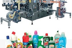 Servo labeler from P.E. uses ELAU servos for bottle plate rotation.