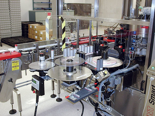 Bio-Rad's new labeler handles pressure-sensitive paper or BOPP labels.