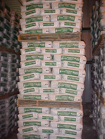 Adhesive helps stabilize pallet loads, which benefits shipments in transit and makes them easier to stack for Lafarge's customer