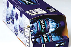 Twelve 12-oz PET bottles of Dasani water are now being marketed in the Fridge Pack by Coca-Cola Bottling Consolidated.