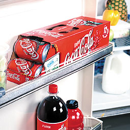 With its unique dispensing feature, the Fridge Pack works well in home refrigerators.