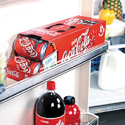 With its unique dispensing feature, the Fridge Pack works well in home refrigerators.
