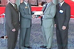 From left to right: Bob Heitzman, PEF board member and publisher of Packaging Digest; Bill Cobert, president and CEO of C