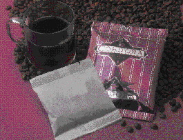 These filter-packs of ground coffee represent a growth opportunity for Cordoba Coffee now that the company has automated overwra