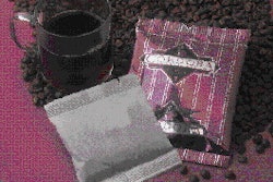 These filter-packs of ground coffee represent a growth opportunity for Cordoba Coffee now that the company has automated overwra