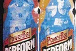 PowerBar uses a full wraparound label with high-quality graphics and product information.