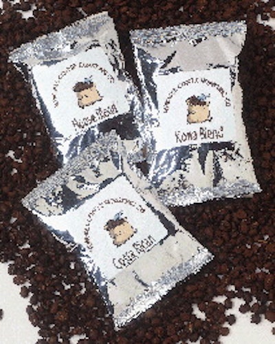 Kyle McMullen (above), president of Newhall Coffee Roasting Company, also serves as packaging engineer and machine operator for
