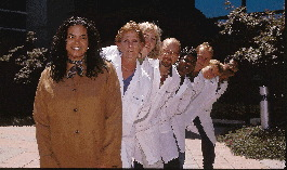 Glaxo Wellcome keeps packaging engineers like Melissa Bonner (far left) invested in their jobs by asking them to participate in