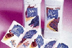 Amway bought an unusual press to produce high-quality p-s labels, such as for these laundry products