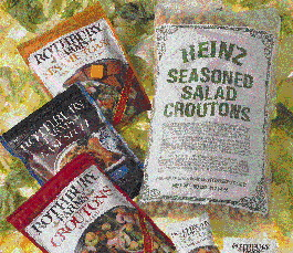 Sales of Roskam Baking1s Rothbury Farms retail croutons and stuffing mix have increased briskly since the company changed from a