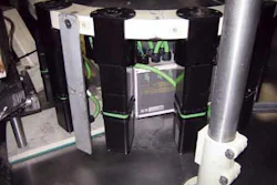 SERVO INTEGRATION. K2 milled the labeler's bottle table (above) to accept these quick-change modular servo cartridges that contr