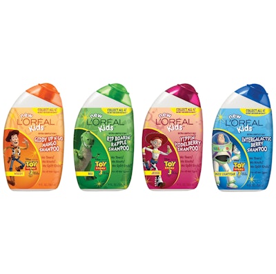 To coincide with the release of the feature film Toy Story III, L’Oreal introduced a line of kids shampoo with graphics that are digitally printed.