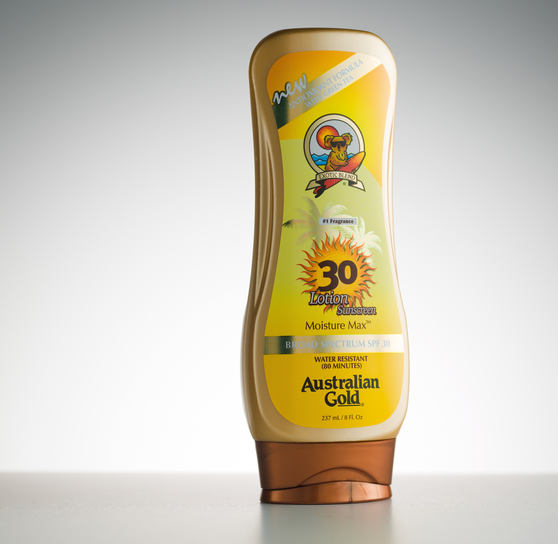 For Australian Gold, the new Fasson Curvy film label created approximately 40% more labeling area.