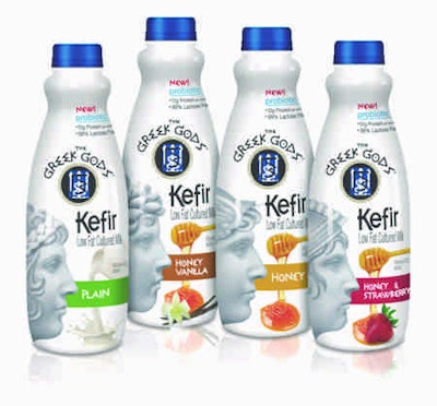 Deities grace these dairy products.