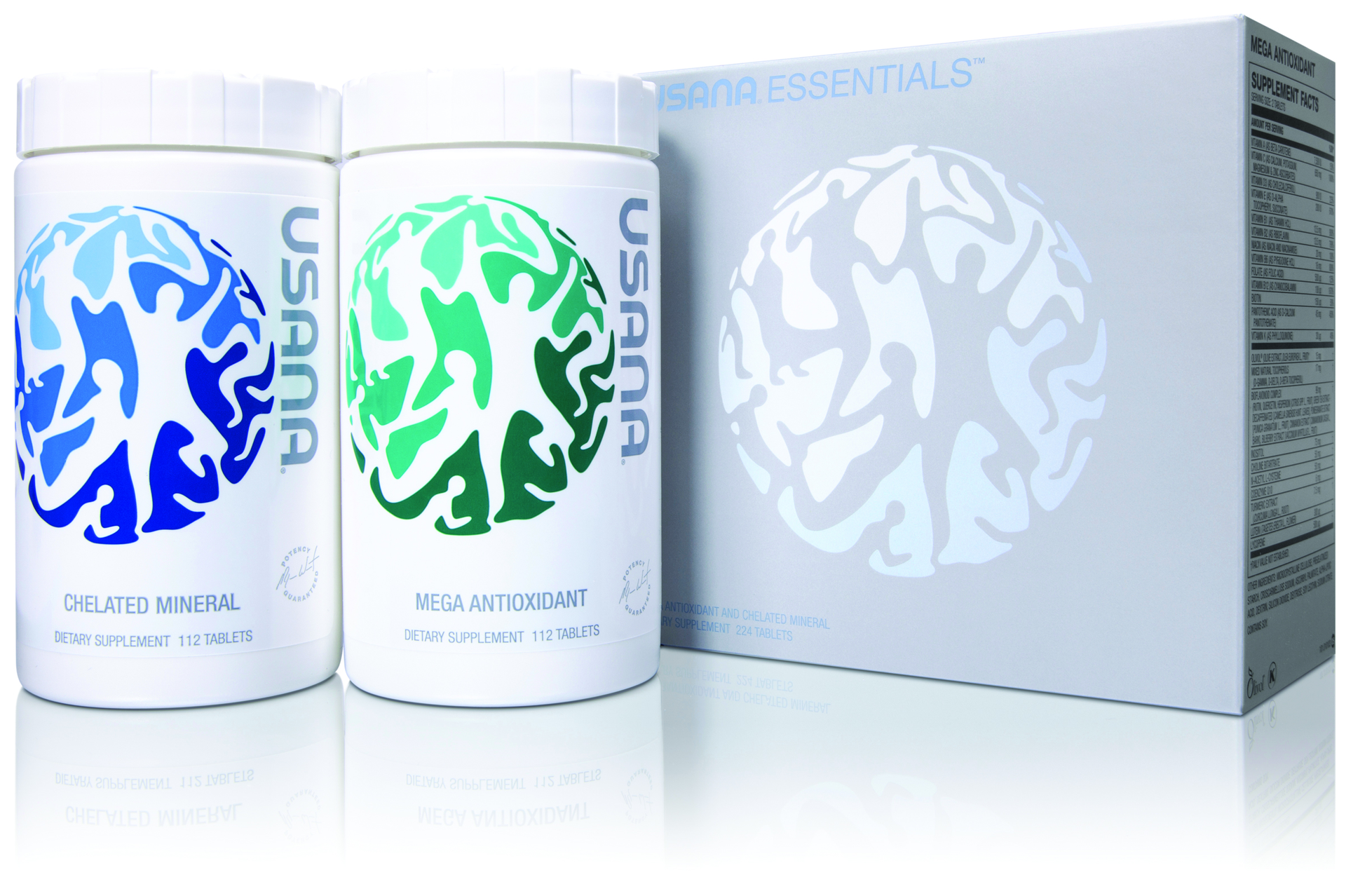 The new spherical logo depicts silhouettes of dynamic human forms against a background in shades of blue&mdash;reflecting USANA&rsquo;s wish to prolong life, unify mankind, and fight global hunger. The logo is also printed with a glossy finish on the secondary packaging.