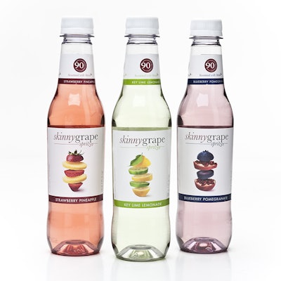 Barrier PET bottle for skinny grape.