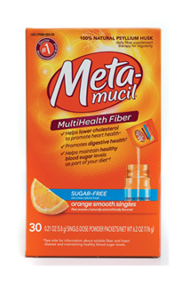 CROSS-GENERATIONAL. With its bright, sunny colors and modern &lsquo;Meta&rsquo; font, a redesign for the Metamucil brand feels totally of-the-moment and makes fiber a cross-generational product.