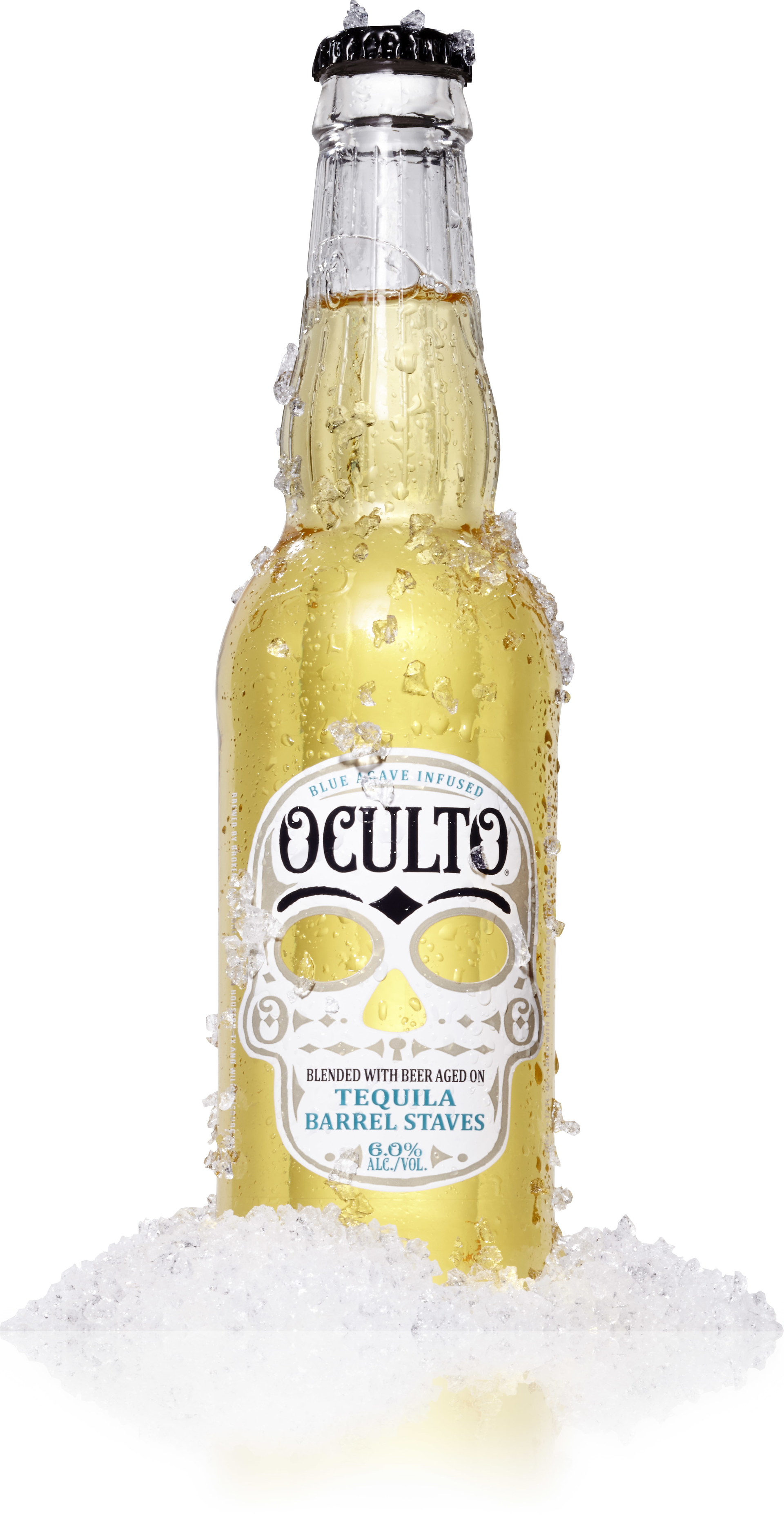 Tactile and thermochromic inks make this bottle's labeling special.