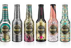 Contemporary art on award-winning bottles.