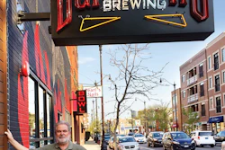 Editor Pat Reynolds at Burnt City Brewing, Chicago