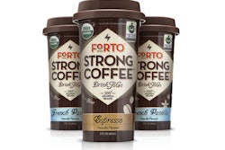 Packaged in a 2-oz replica of a paper coffee cup, Forto contains the same caffeine as two cups of coffee.