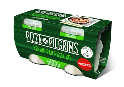 Pizza Pilgrims package design is intended convey how easy and quick it is to create a great-tasting product.