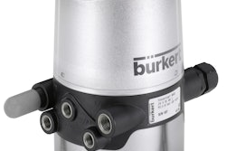 Burkert Type 8681 control head with pneumatic hygienic process valves