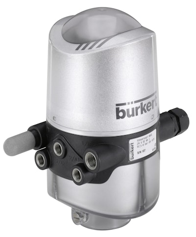 Burkert Type 8681 control head with pneumatic hygienic process valves