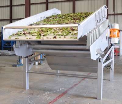 Vibra-Flex II vibrating, excited base frame conveyor