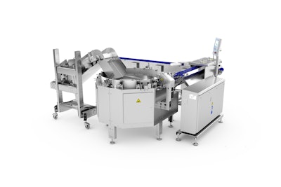 MULTIVAC centrifuge feeder can be integrated seamlessly into packaging lines