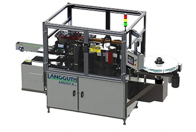 LANGGUTH rollLAN roll-fed hot melt labeler