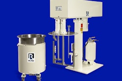 Ross mixers come with an air/oil hydraulic lift, vacuum capability, jacketed mix vessel, stainless steel wetted parts and inverter-duty motors.
