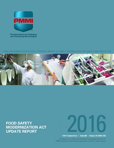 PMMI's 2016 FSMA Update Report