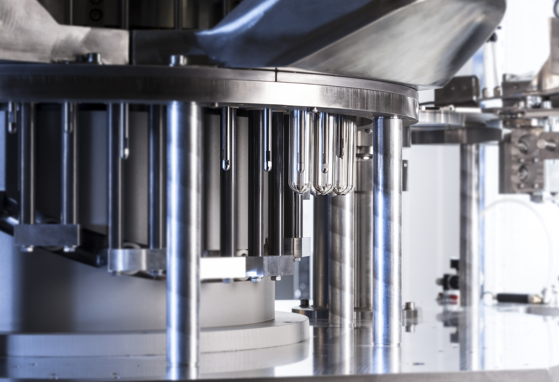 Gerolsteiner Brunnen places deduster upstream of its inspection equipment to keep potential foreign bodies from entering PET preforms prior to stretch blow-molding.