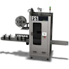 Vertical sleeve labeler