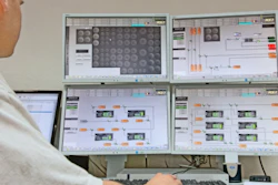 Besides routing raw materials for production, the system integrator developed a separate application that centrally manages the material transfer and communication to the production area. Source: Siemens.