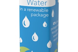 The Tetra Top water carton features a top and cap derived from sugarcane, making it 82% renewable.