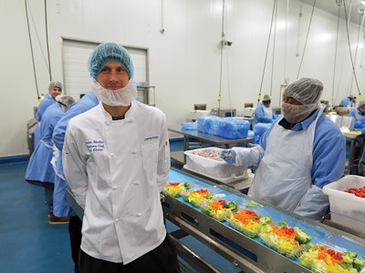 Executive Chef Brandon Hamilton oversees recipe development for the RTE side of the facility. Photo by Aerial Imaging Resources