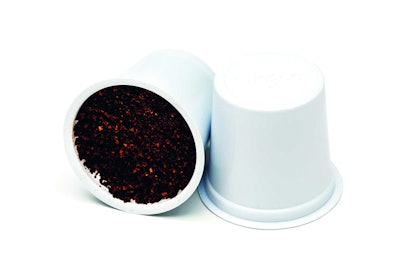 These bio-based coffee pods feature Ingeo components, making them compostable in municipal composting facilities.
