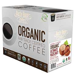Barrie House's unique capsule cups are sold in branded and co-branded packages, fit into Keurig machines and are recyclable.