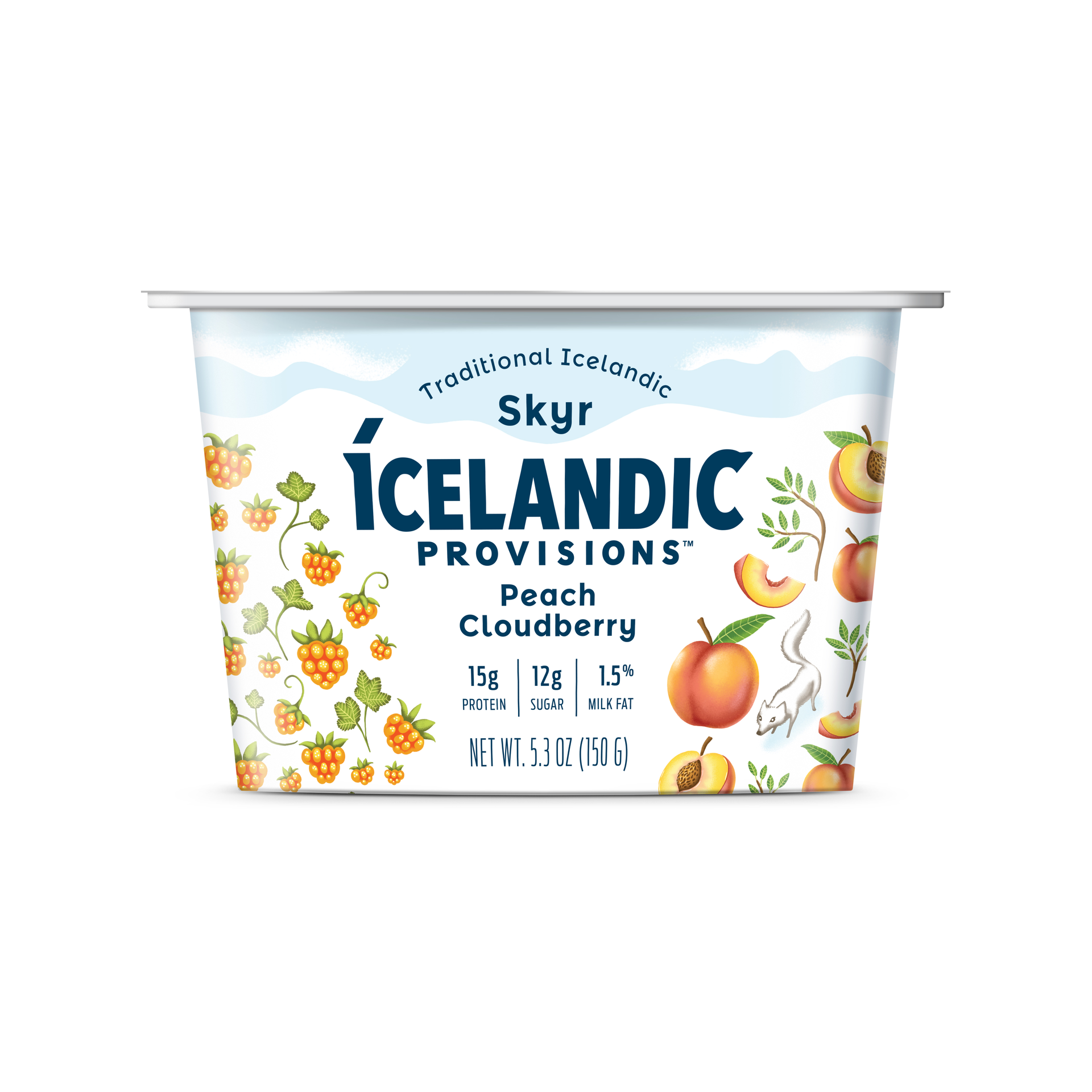 Icelandic Provisions Peach Cloudberry Skyr AFTER redesign