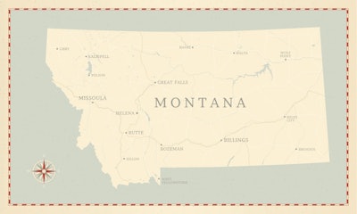 map of Montana