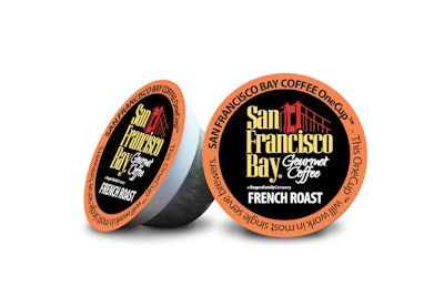 The No Waste OneCup coffee capsule is constructed of a ring and mesh made from PLA, and a wood pulp-based lid.