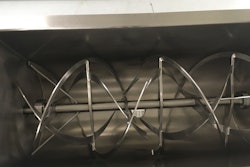Installation of a 10-cu.-ft. Ross ribbon blender with all stainless-steel wetted parts reduced labor and increased output for Viki’s Foods.