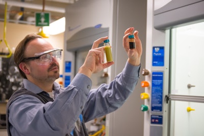 Professor Mike Timko of Worcester Polytechnic Institute (WPI) is creating a better way to convert waste food into biofuels that are environmentally friendly. Photo to Matthew Burgos.