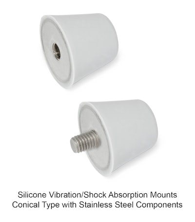 Winco GN 256 conical-type silicone vibration/shock absorption mounts