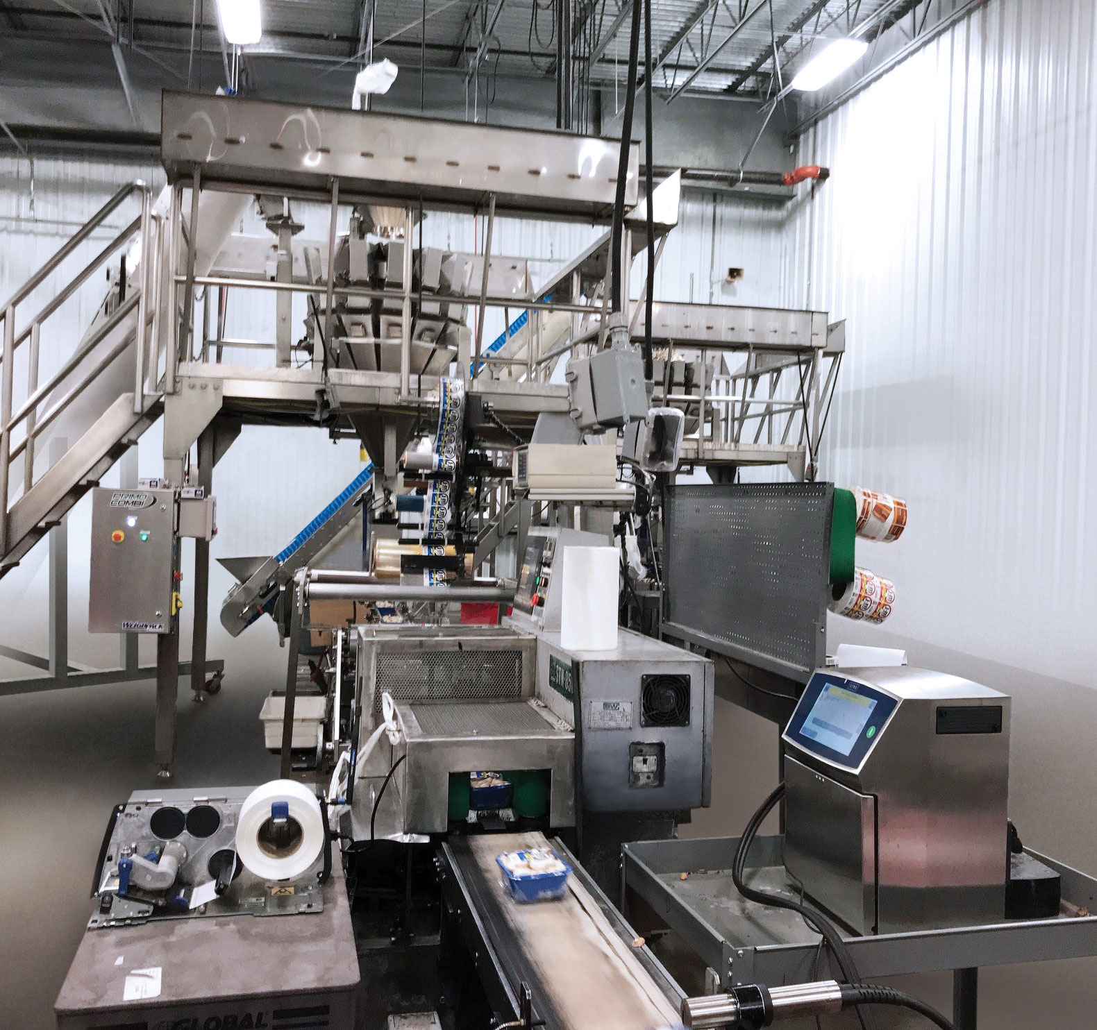 J-M Farms&rsquo; new combination scale anchors an all new primary packaging line with conveyors, hoppers, labelers, metal detection, and more.