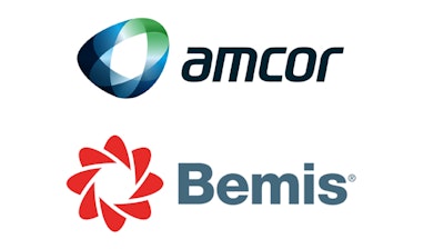 Amcor and Bemis logos