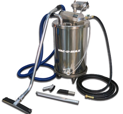 VAC-U-MAX MDL40008 stainless-steel industrial vacuum cleaner